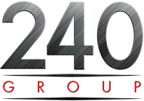 240 Group website design social media marketing logo